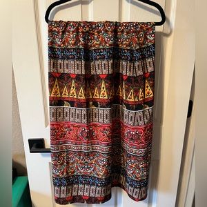 Women s elastic waist Large maxi skirt multi colored Shein